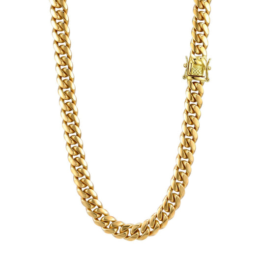 18k Gold 12mm Miami Cuban Chain Necklace
