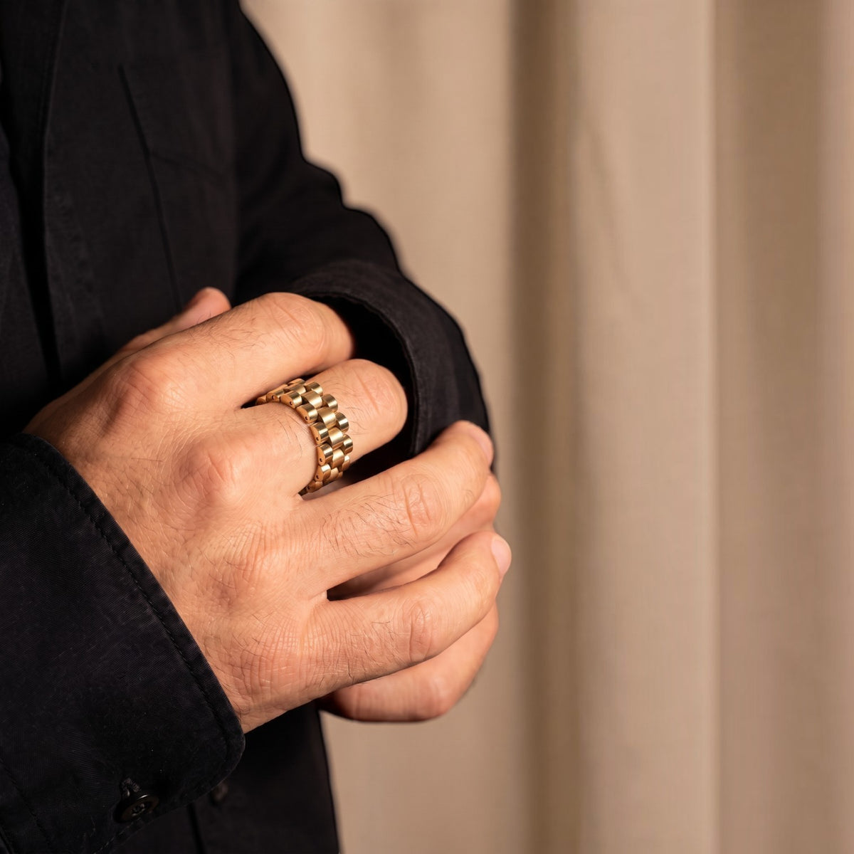 14k Gold Custom Rolex Presidential Ring