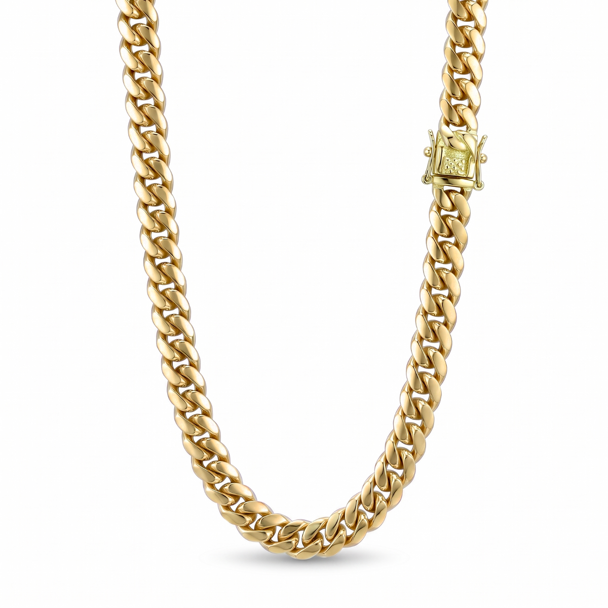 14k Gold 10mm Miami Cuban Chain Necklace