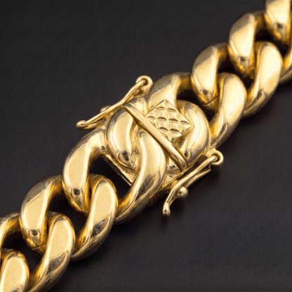 18k Gold 18mm Miami Cuban Bracelet