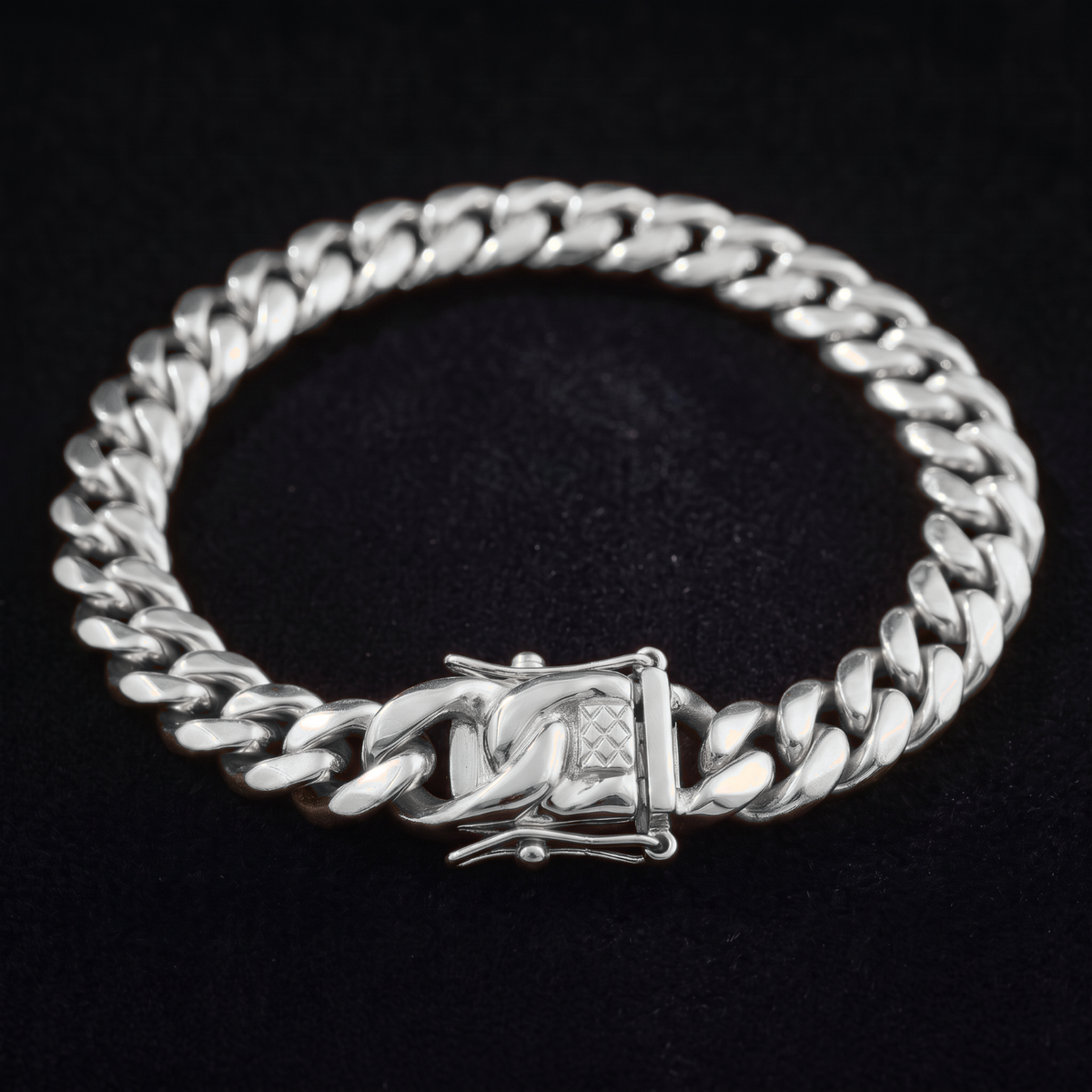 14k White Gold 10mm Miami Cuban Bracelet