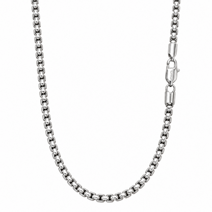 14k White Gold 6mm Box Chain Necklace