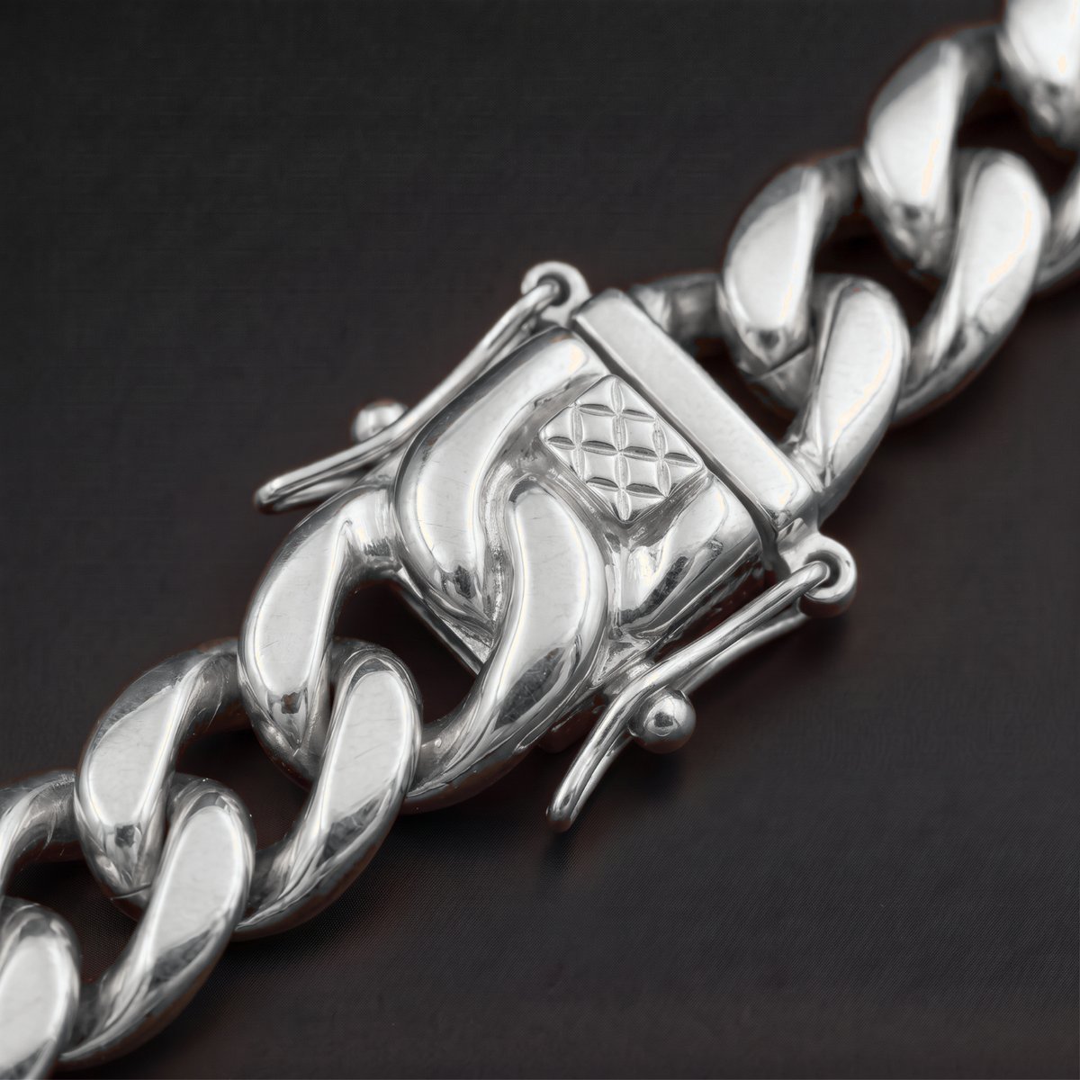 14k White Gold 8mm Miami Cuban Bracelet