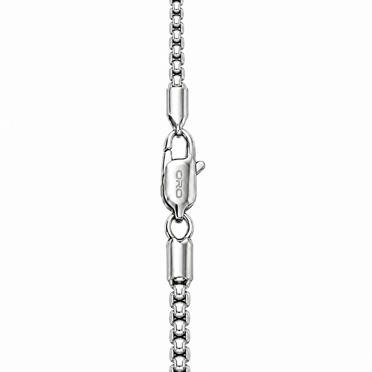 14k White Gold 4mm Box Chain Necklace