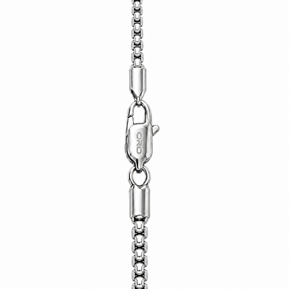 14k White Gold 4mm Box Chain Necklace