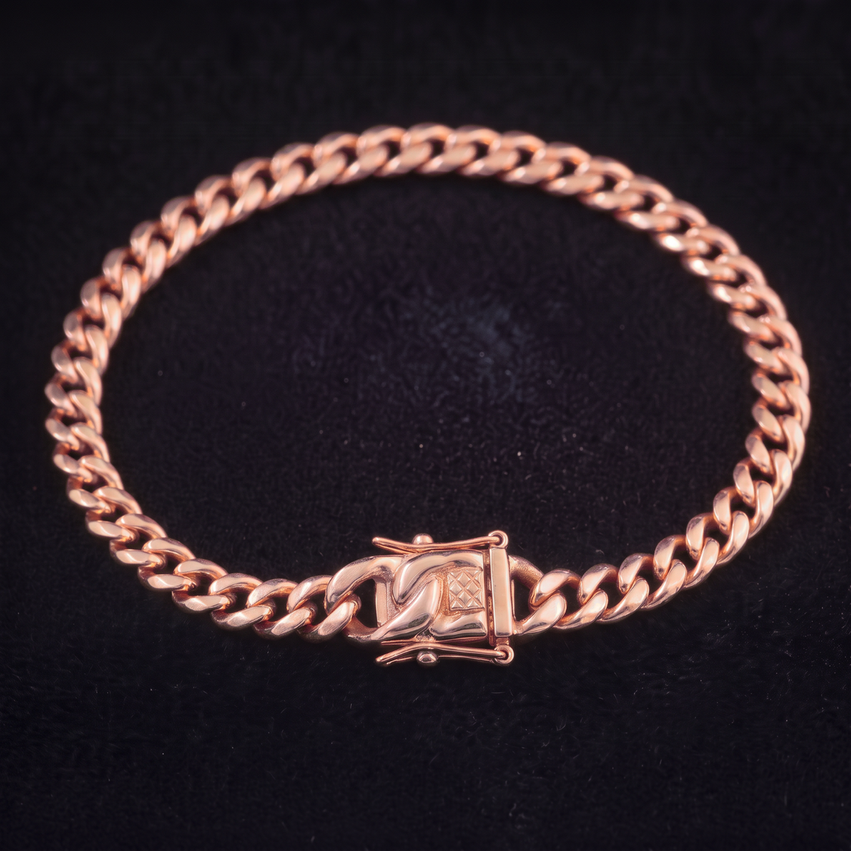 14k Rose Gold 4mm Miami Cuban Bracelet