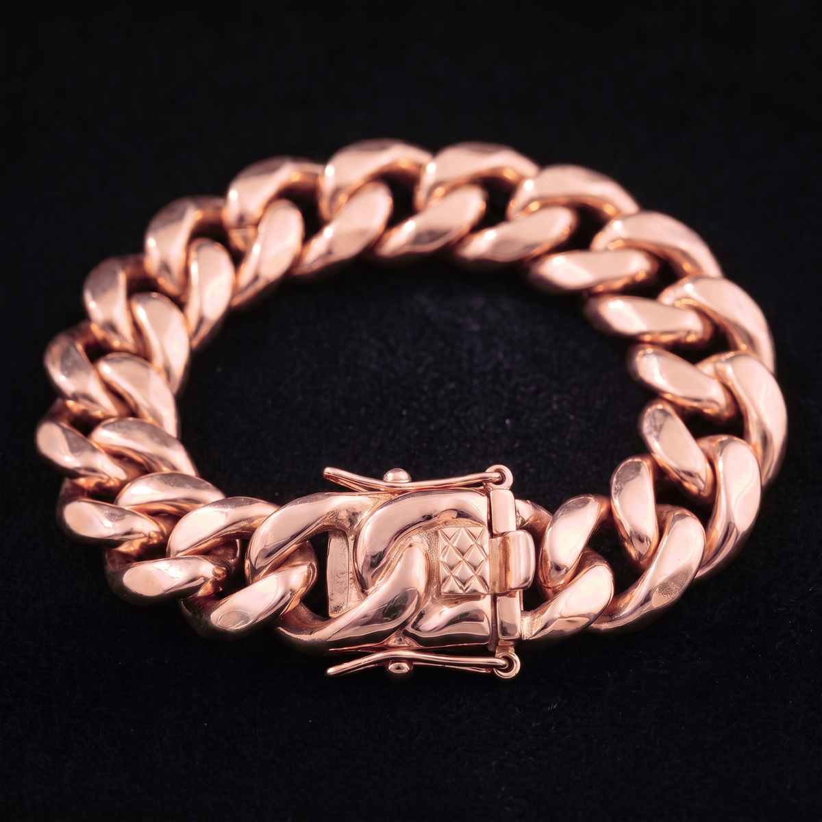 14k Rose Gold 16mm Miami Cuban Bracelet