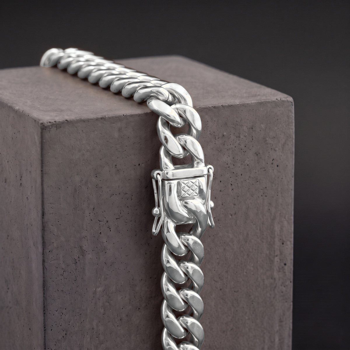 14k White Gold 16mm Miami Cuban Bracelet