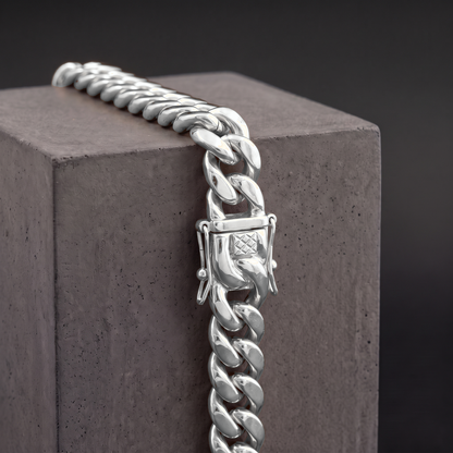 14k White Gold 16mm Miami Cuban Bracelet