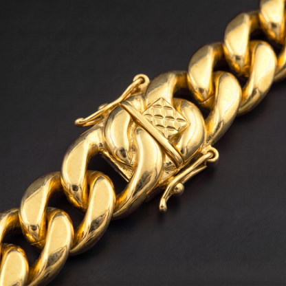 14k Gold 18mm Miami Cuban Bracelet