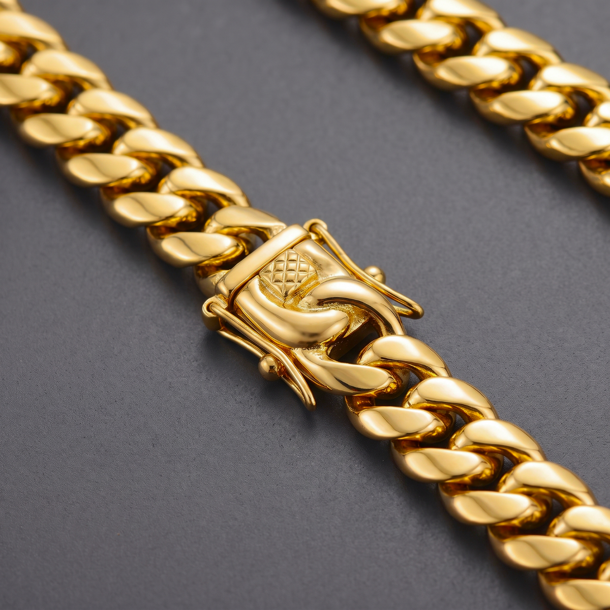 18k Gold 12mm Miami Cuban Chain Necklace