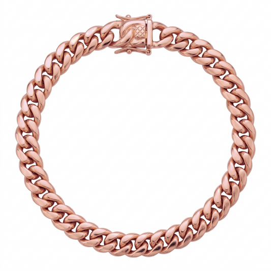 14k Rose Gold 5mm Miami Cuban Bracelet
