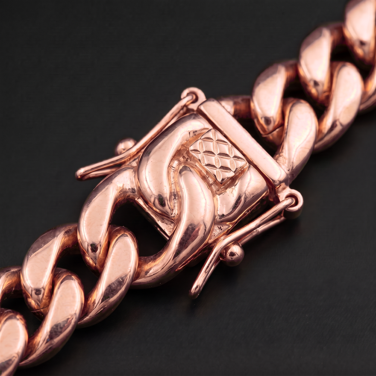 14k Rose Gold 10mm Miami Cuban Bracelet