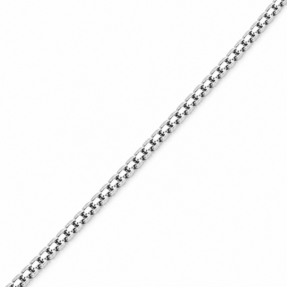14k White Gold 2mm Box Chain Necklace