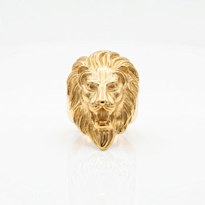 14k Gold Custom Lion Gold Ring
