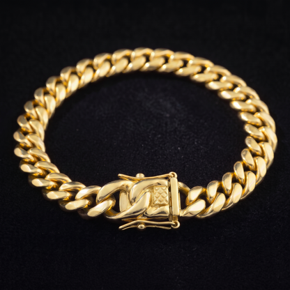 14k Gold 8mm Miami Cuban Bracelet