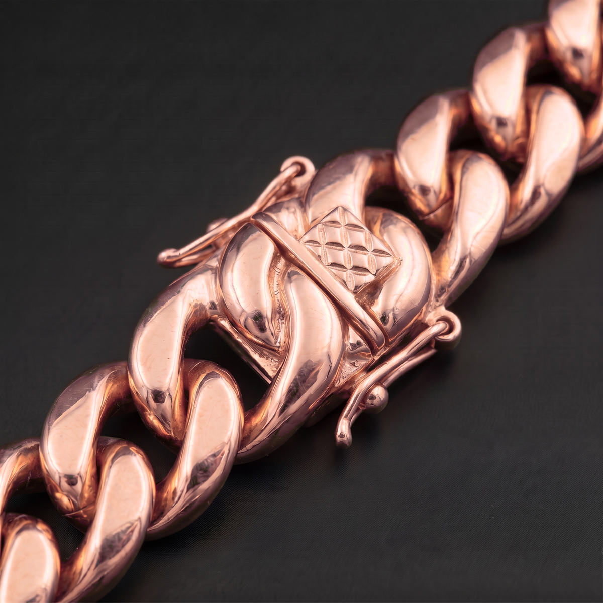 14k Rose Gold 18mm Miami Cuban Bracelet