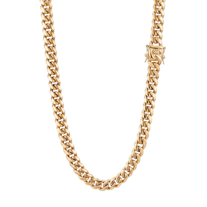 14k Gold 12mm Miami Cuban Chain Necklace