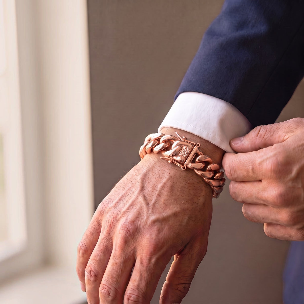 14k Rose Gold 18mm Miami Cuban Bracelet