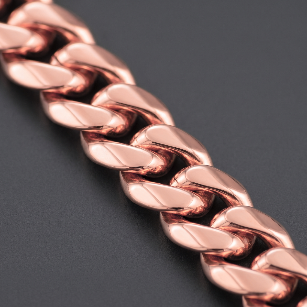 8mm 14k Rose Gold Plated Stainless Steel Miami Cuban Link Chain Necklace 16"-30”