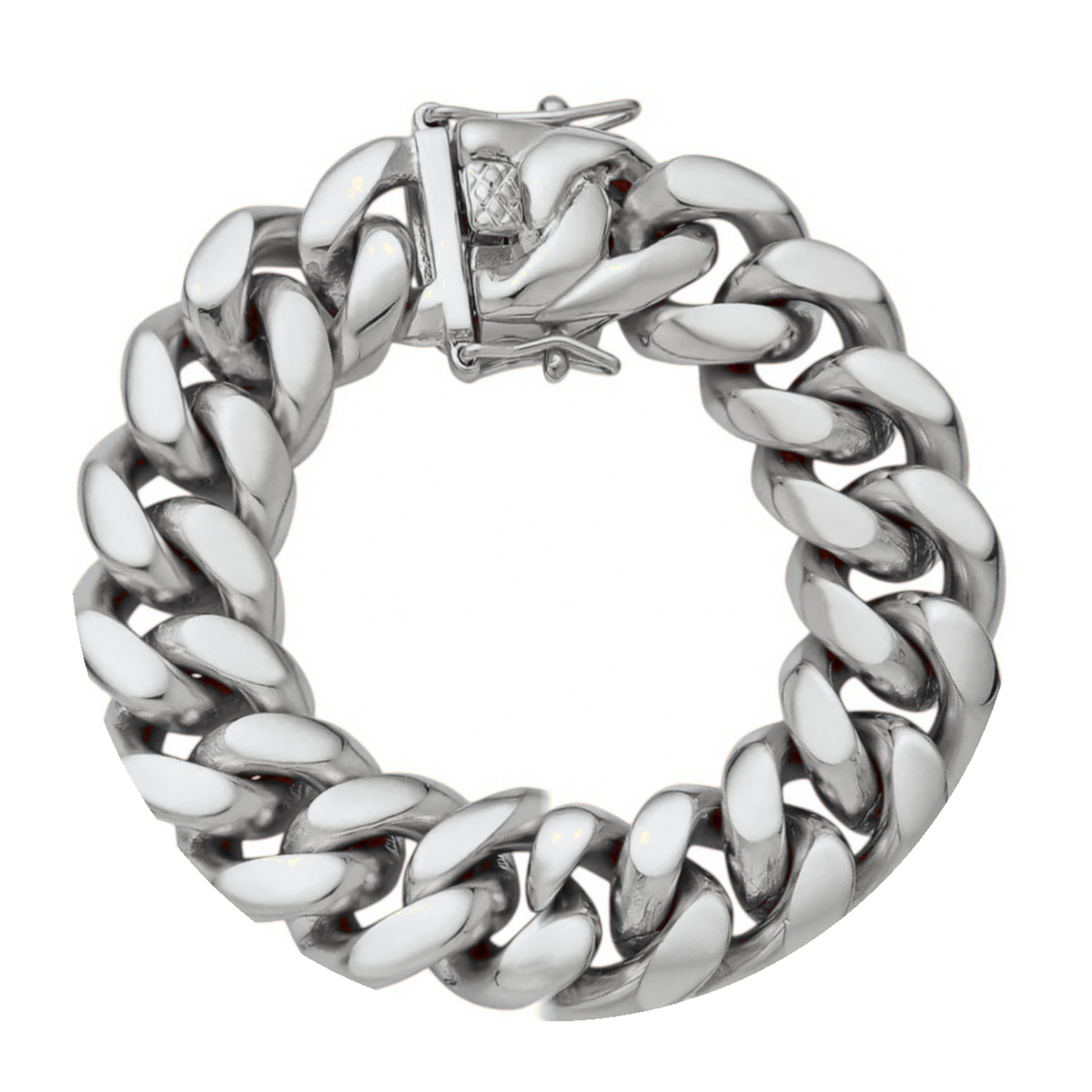 14k White Gold 16mm Miami Cuban Bracelet