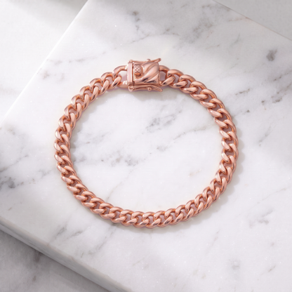 14k Rose Gold 5mm Miami Cuban Bracelet