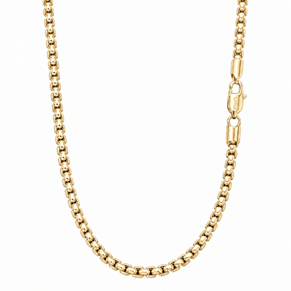 14k Gold 6mm Box Chain Necklace