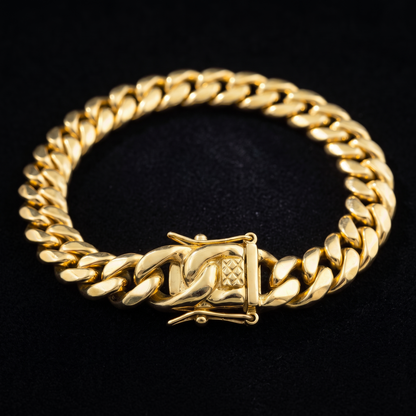 18k Gold 12mm Miami Cuban Bracelet