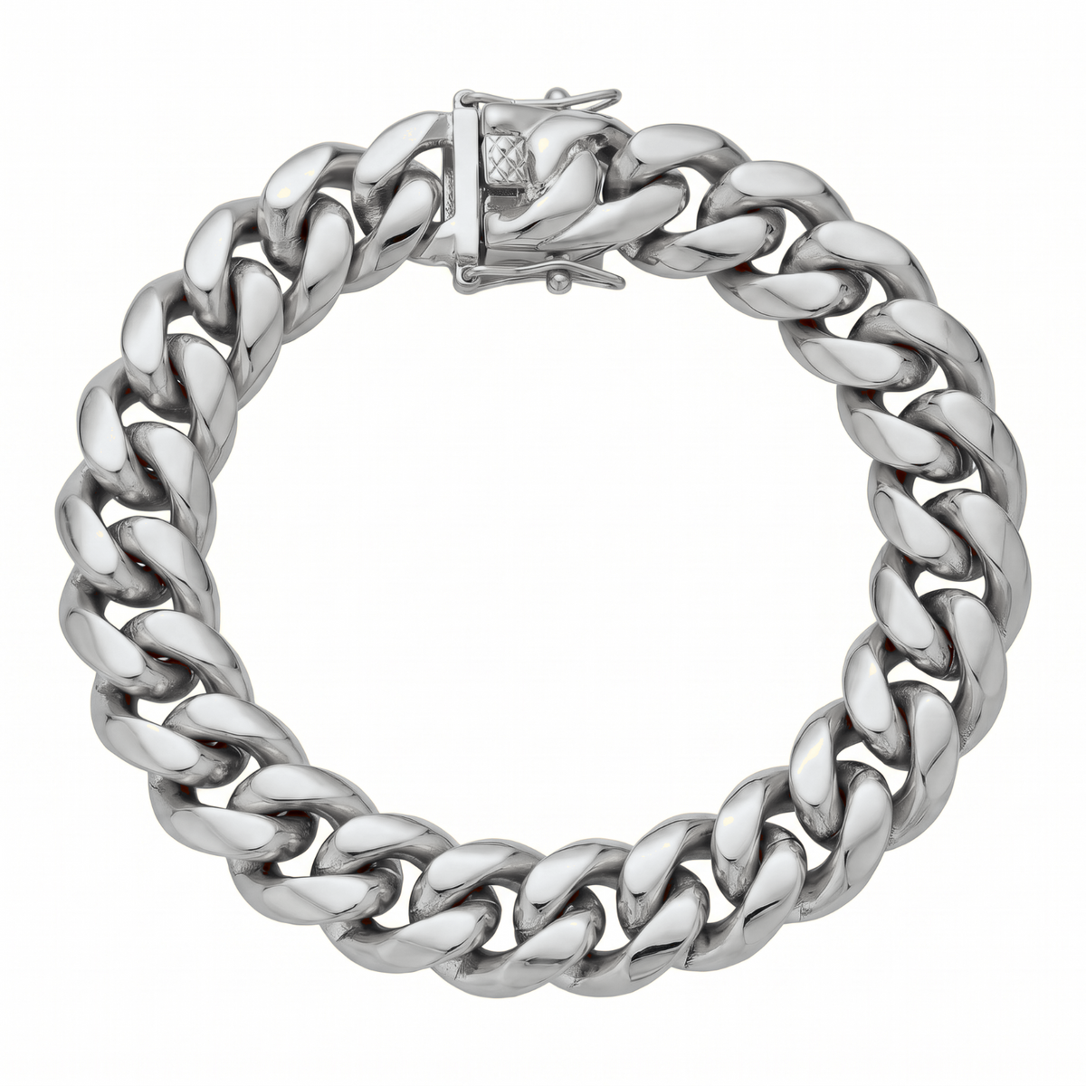 14k White Gold 10mm Miami Cuban Bracelet