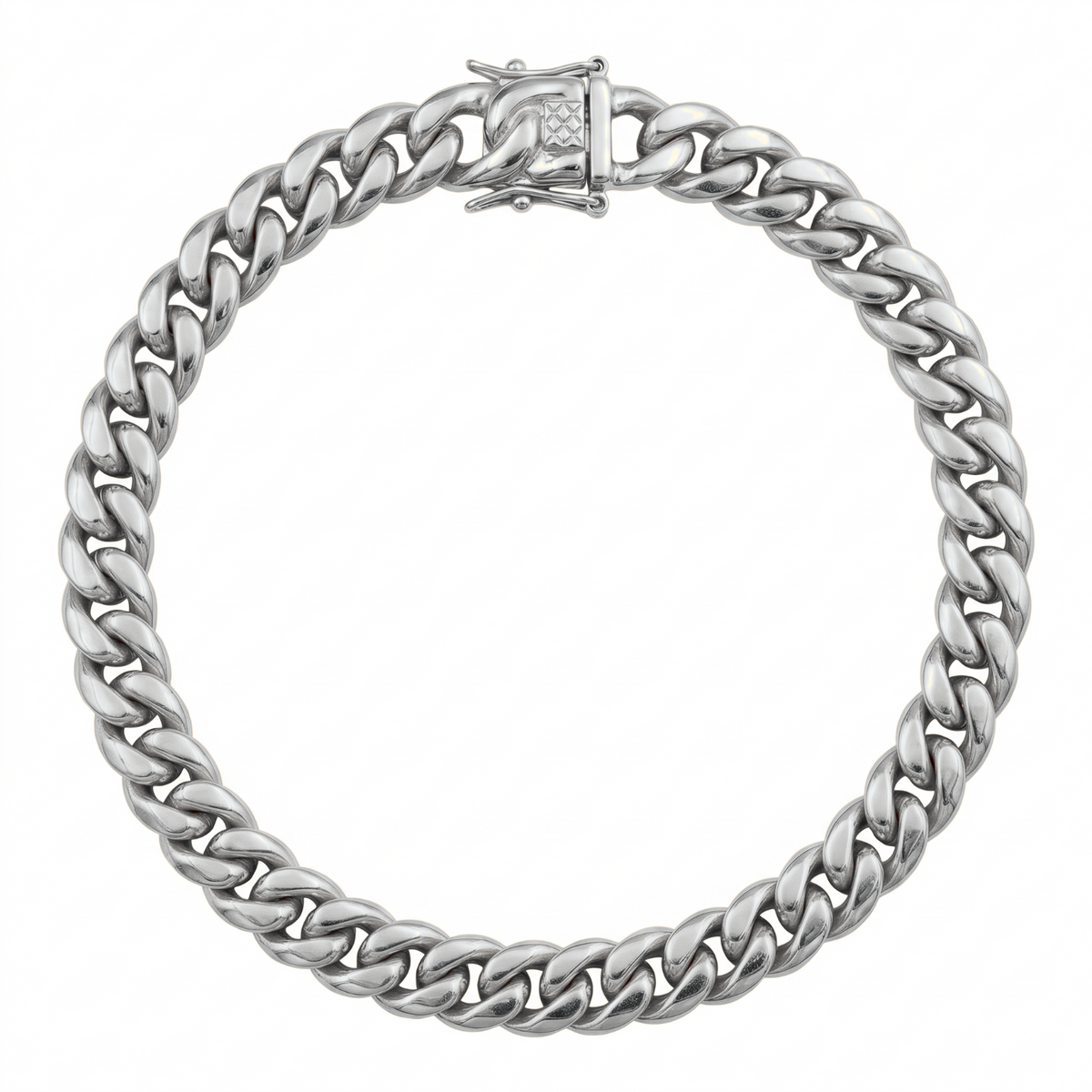 14k White Gold 6mm Miami Cuban Bracelet