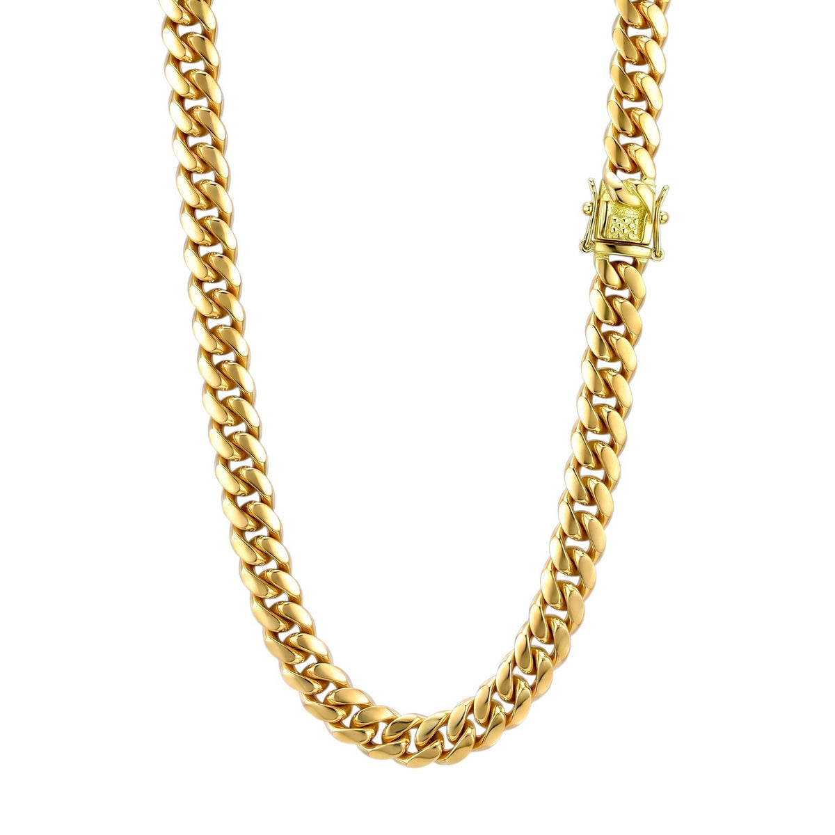 18k Gold 10mm Miami Cuban Chain Necklace