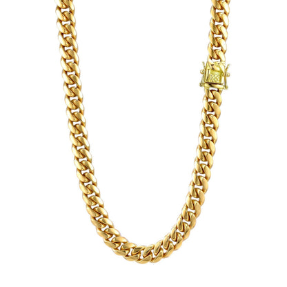 18k Gold 10mm Miami Cuban Chain Necklace