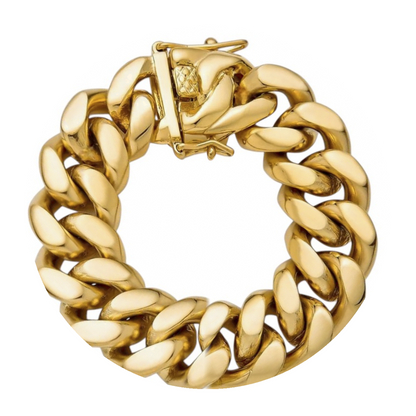 18k Gold 18mm Miami Cuban Bracelet