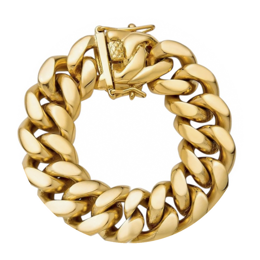 18k Gold 18mm Miami Cuban Bracelet