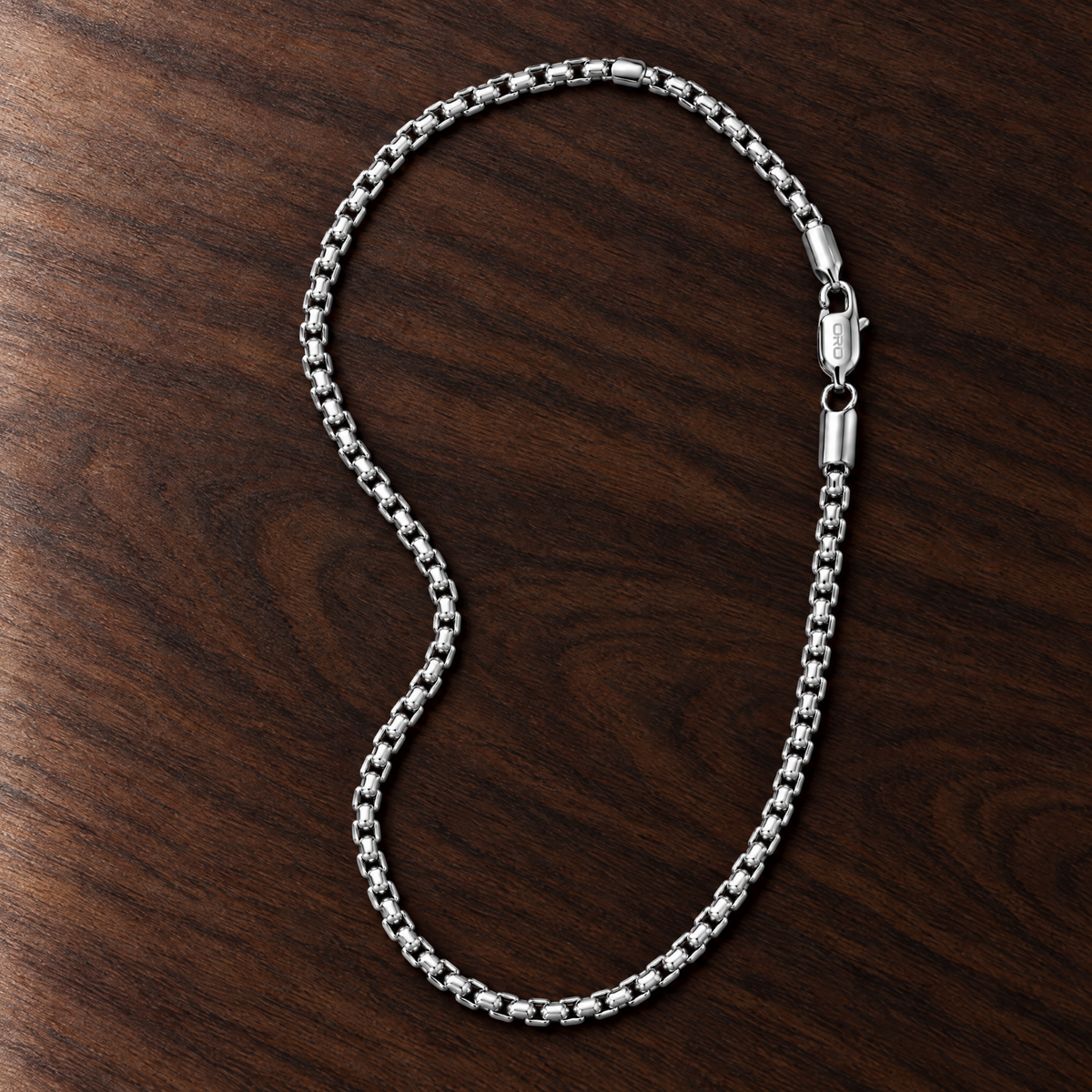 14k White Gold 6mm Box Chain Necklace