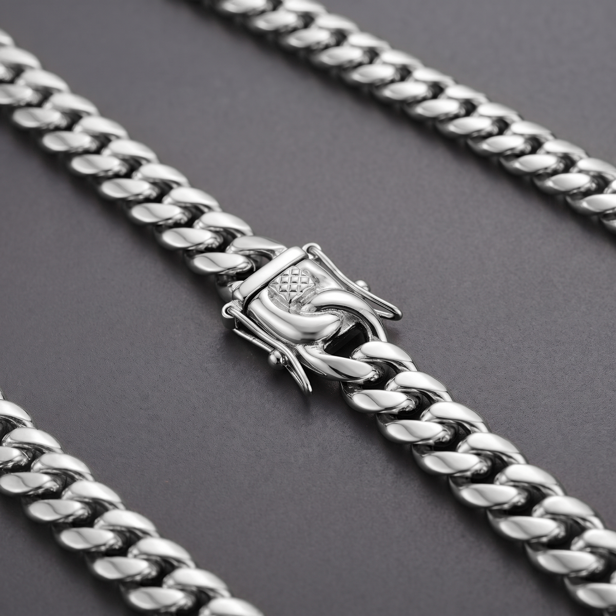 14k White Gold 6mm Miami Cuban Chain Necklace