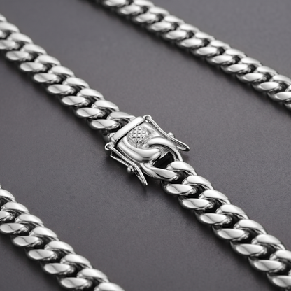 14k White Gold 6mm Miami Cuban Chain Necklace