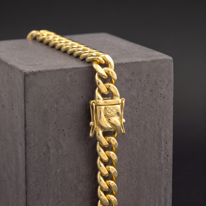 14k Gold 8mm Miami Cuban Bracelet