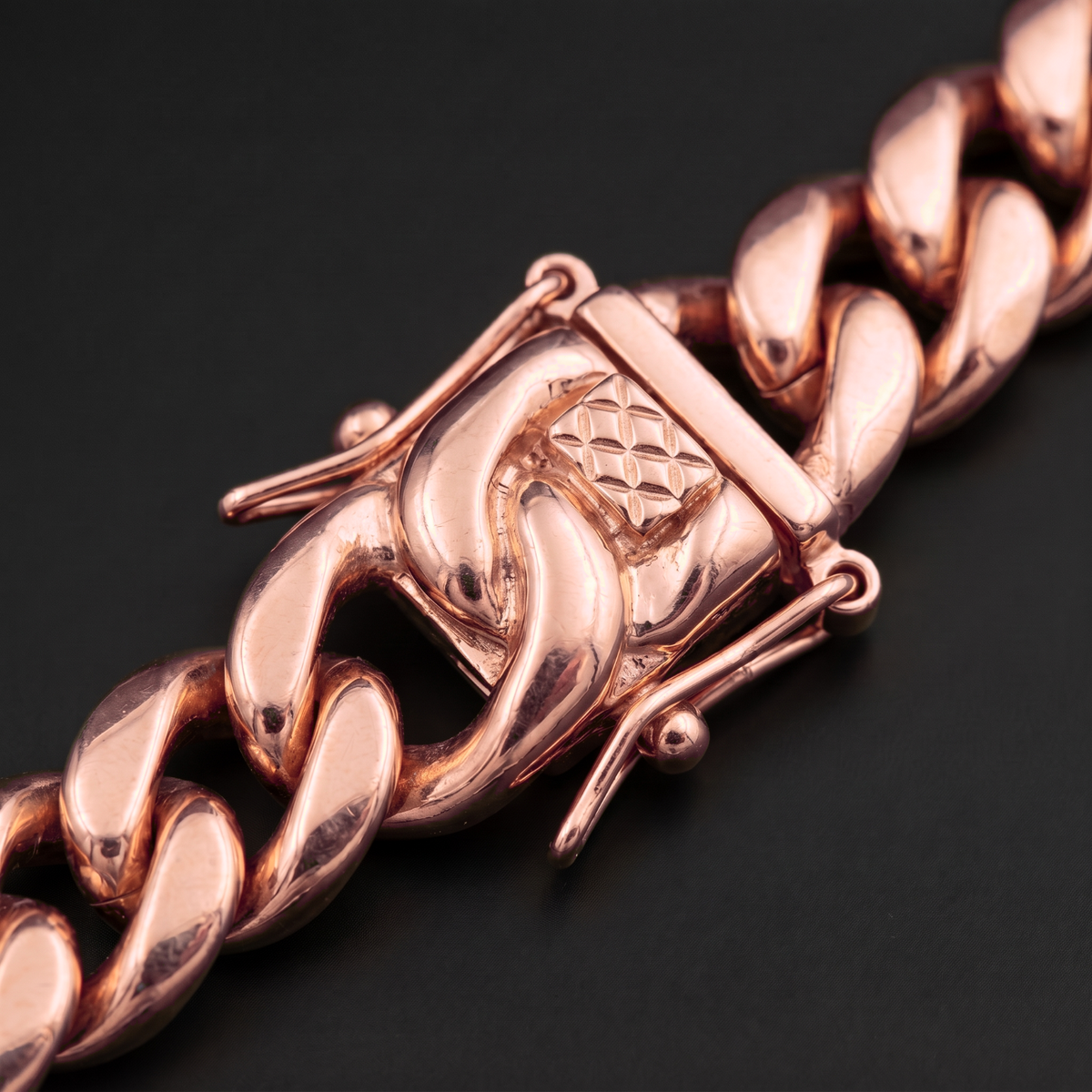 14k Rose Gold 12mm Miami Cuban Bracelet
