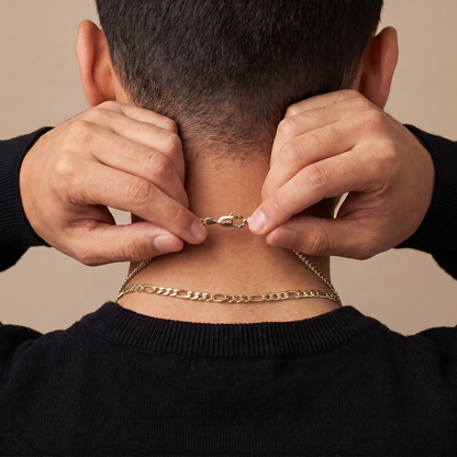 14k Gold 4.5mm Figaro Chain Necklace