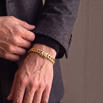 14k Gold 8mm Miami Cuban Bracelet