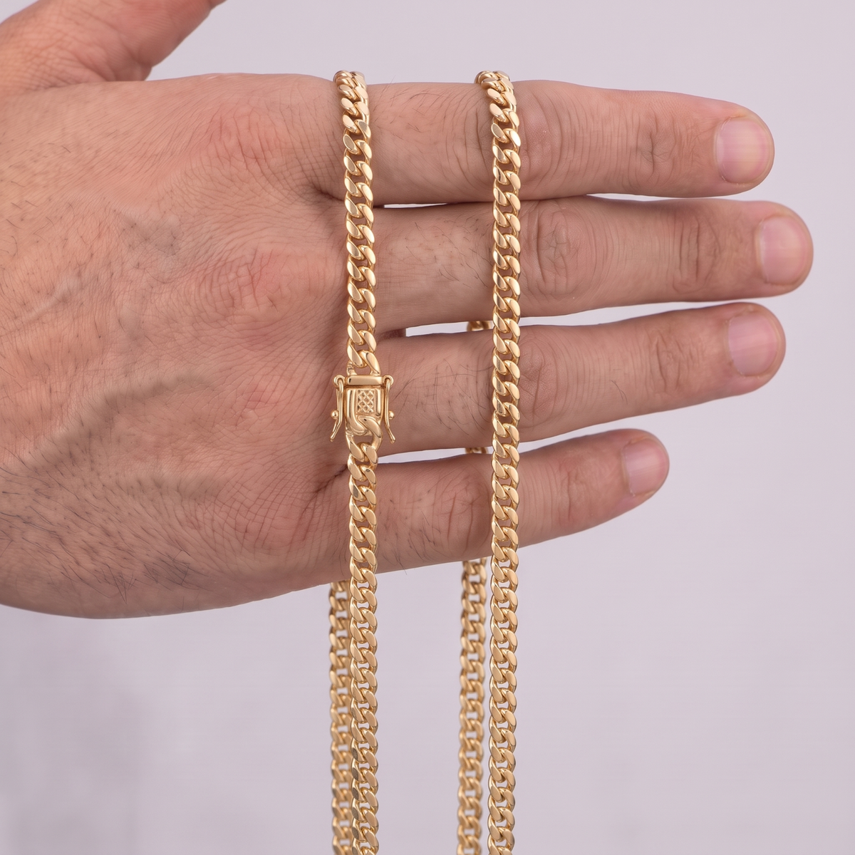 14k Gold 4mm Miami Cuban Chain Necklace