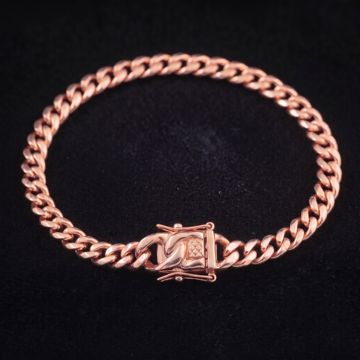 14k Rose Gold 5mm Miami Cuban Bracelet