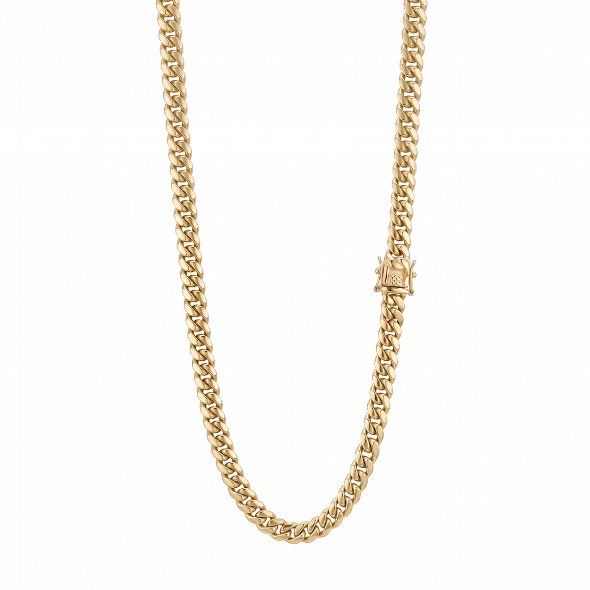 14k Gold 5mm Miami Cuban Chain Necklace