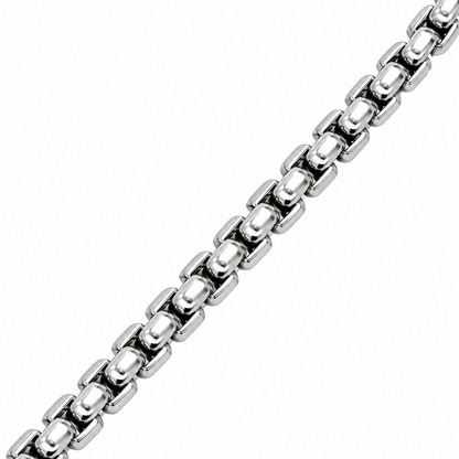 14k White Gold 6mm Box Chain Necklace