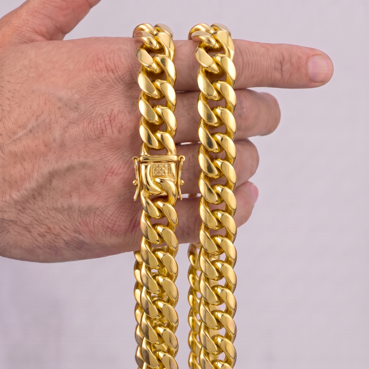 18k Gold 18mm Miami Cuban Chain Necklace