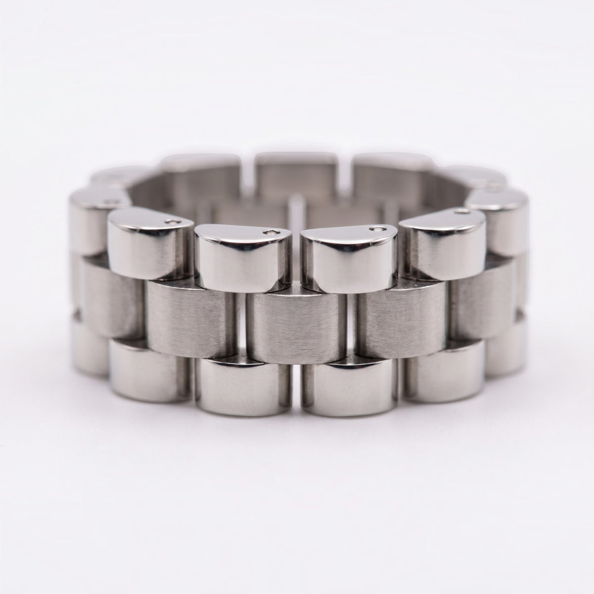 14k White Gold Custom Rolex Presidential Ring
