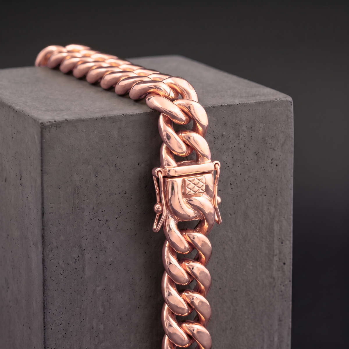 14k Rose Gold 18mm Miami Cuban Bracelet
