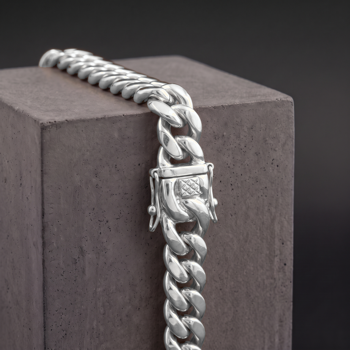 14k White Gold 14mm Miami Cuban Bracelet
