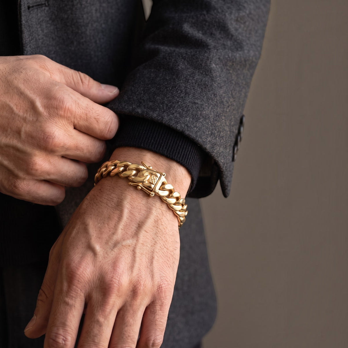 14k Gold 12mm Miami Cuban Bracelet